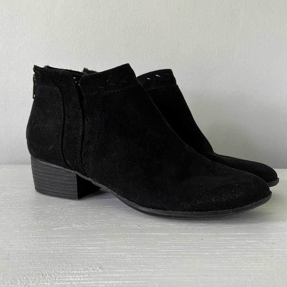 NEW • Booties - Black - Size 8 US (9 inch - heel to toe) 1.5 inch small heel